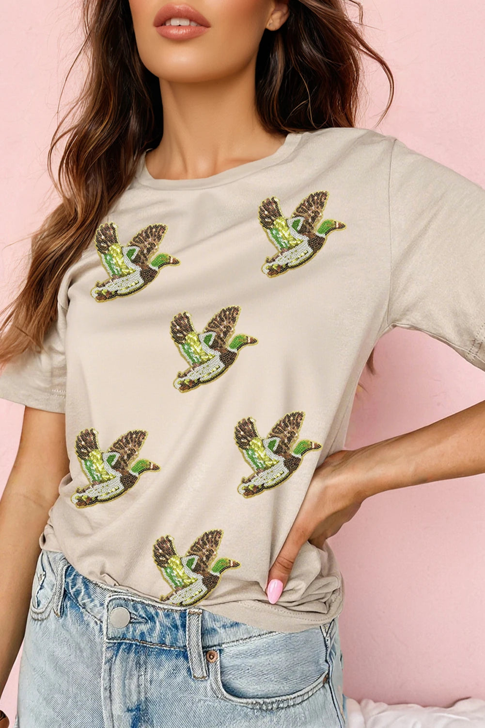 PRE-ORDER Khaki Flying Mallard Tee
