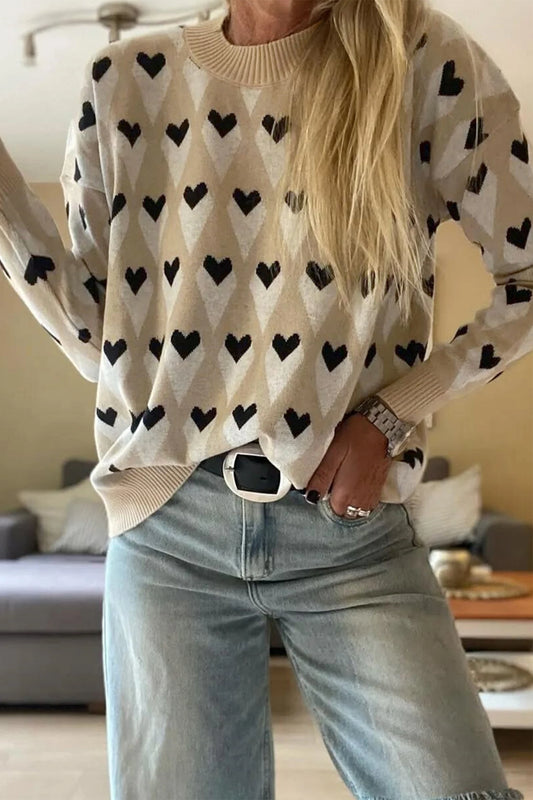 PRE-ORDER Parchment Heart Sweater