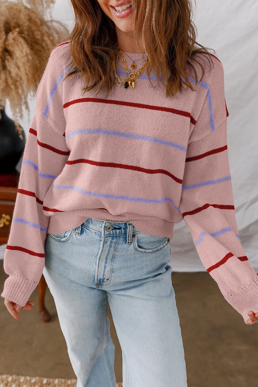 PRE-ORDER Pink Stripe Sweater