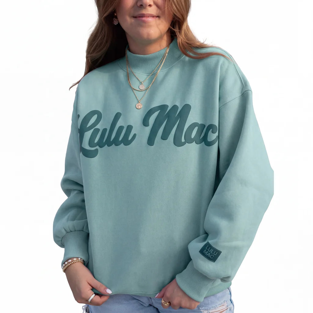 LULU MAC Script Green/Green Sweatshirts