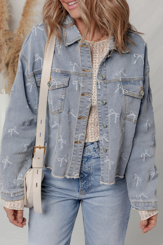 PRE-ORDER Blue Jean Bows Denim Jacket