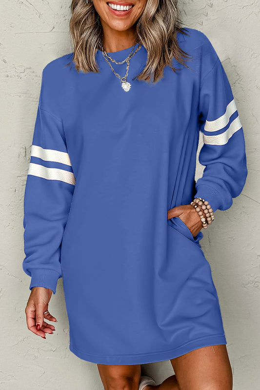 PRE-ORDER Sky Blue Varsity Dress
