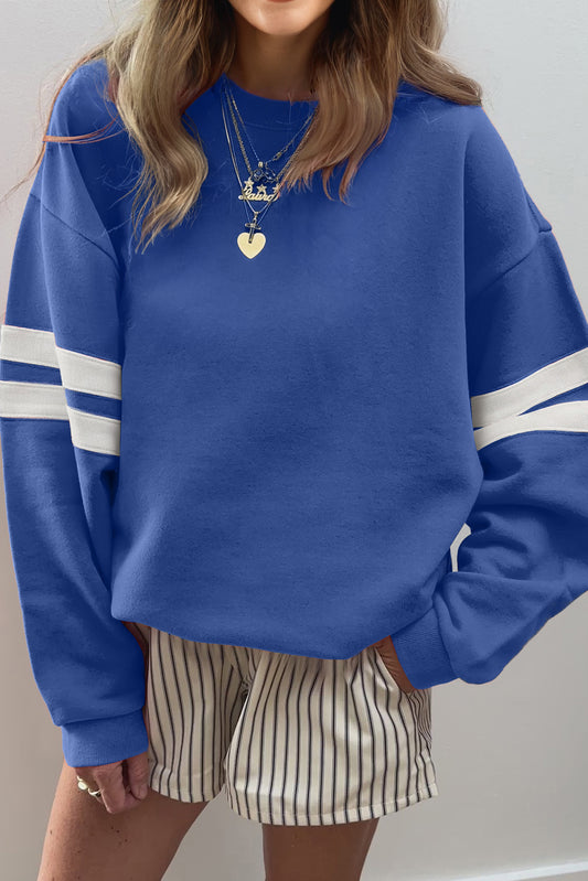 PRE-ORDER Varsity Vibes Sky Blue Sweatshirt