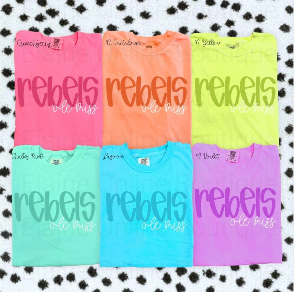 Brights Comfort Color Short Sleeve