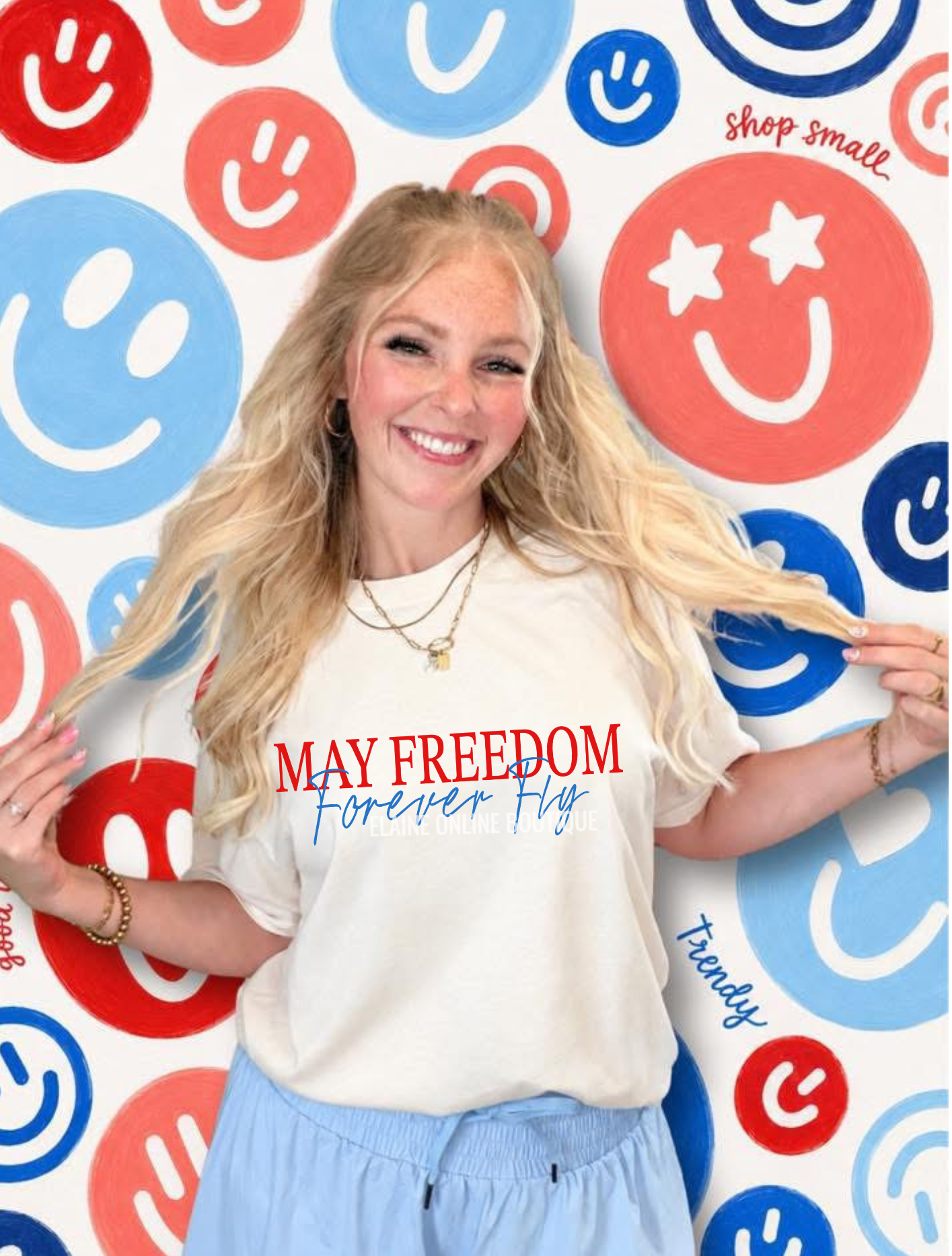 May Freedom Forever Fly Comfort Color Short Sleeve