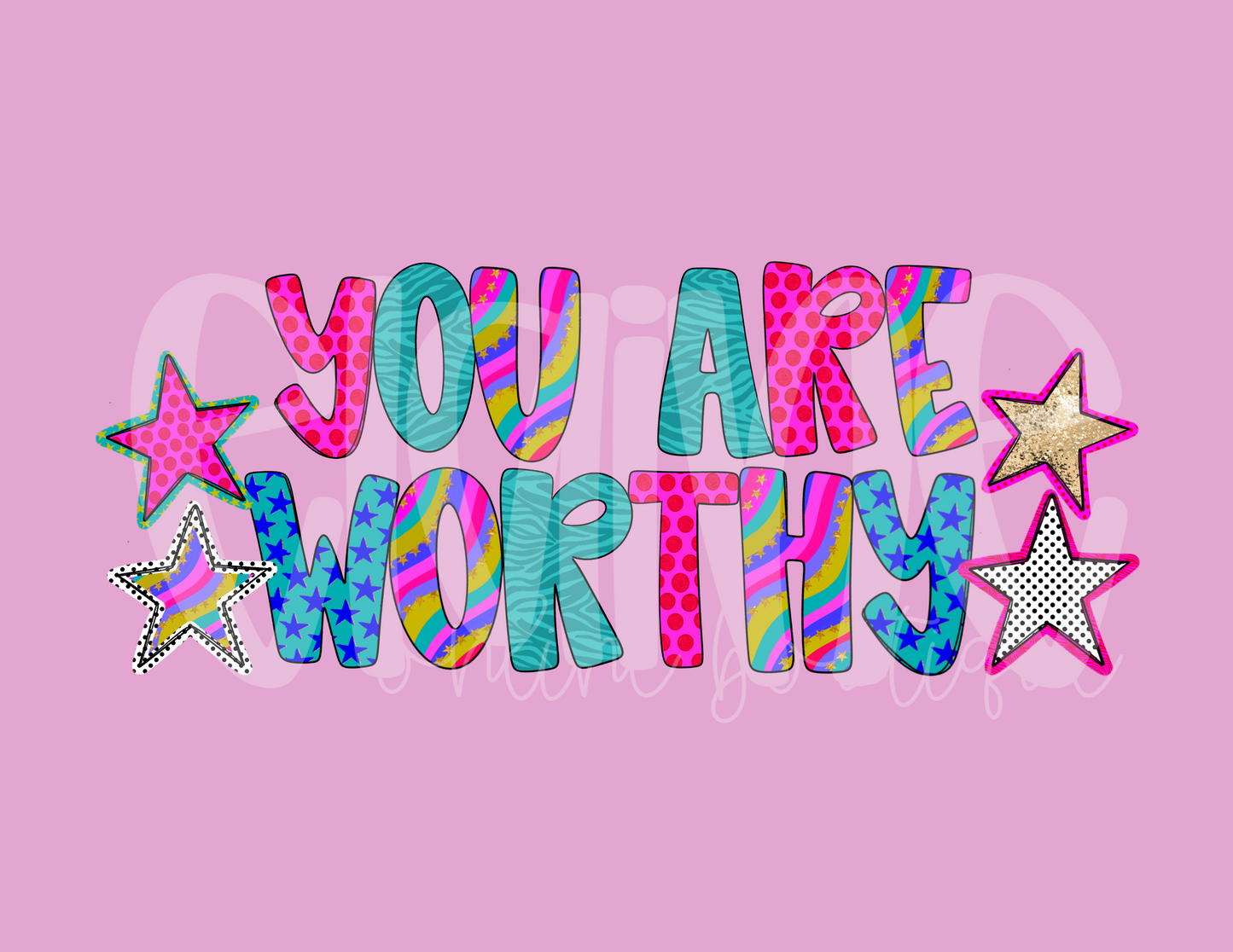 You Are Worthy Comfort Color Short Sleeve