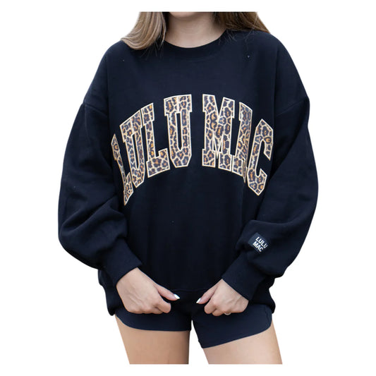 LULU MAC Black/Cheetah Sweatshirt