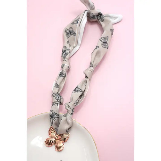 Butterfly Scarf Necklace