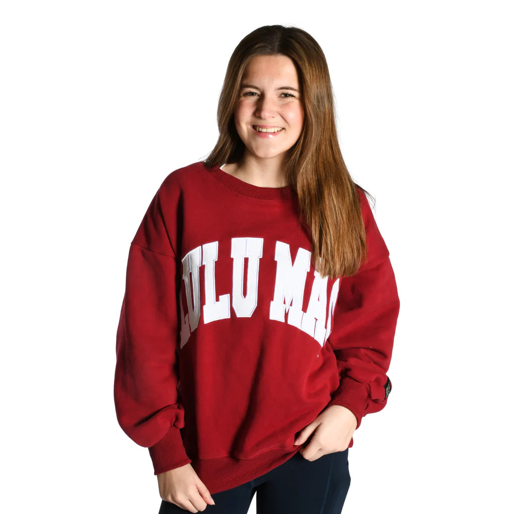 LULU MAC Crimson/White Sweatshirt