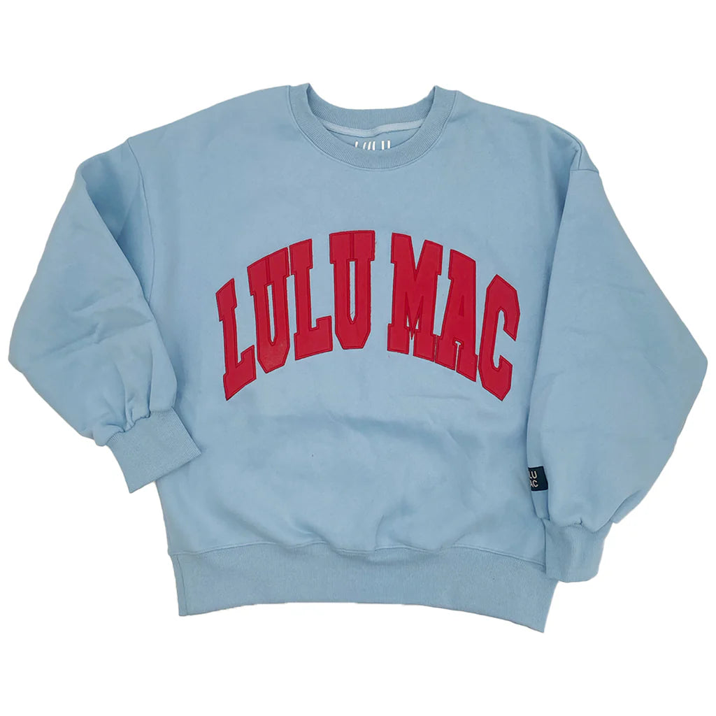 LULU MAC Light Blue/Red Sweatshirt