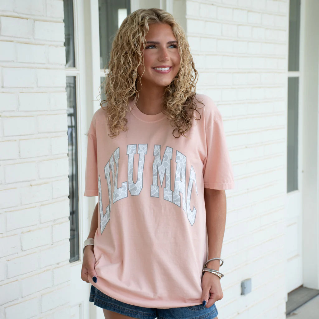 LULU MAC Peachy CC Camo Tee