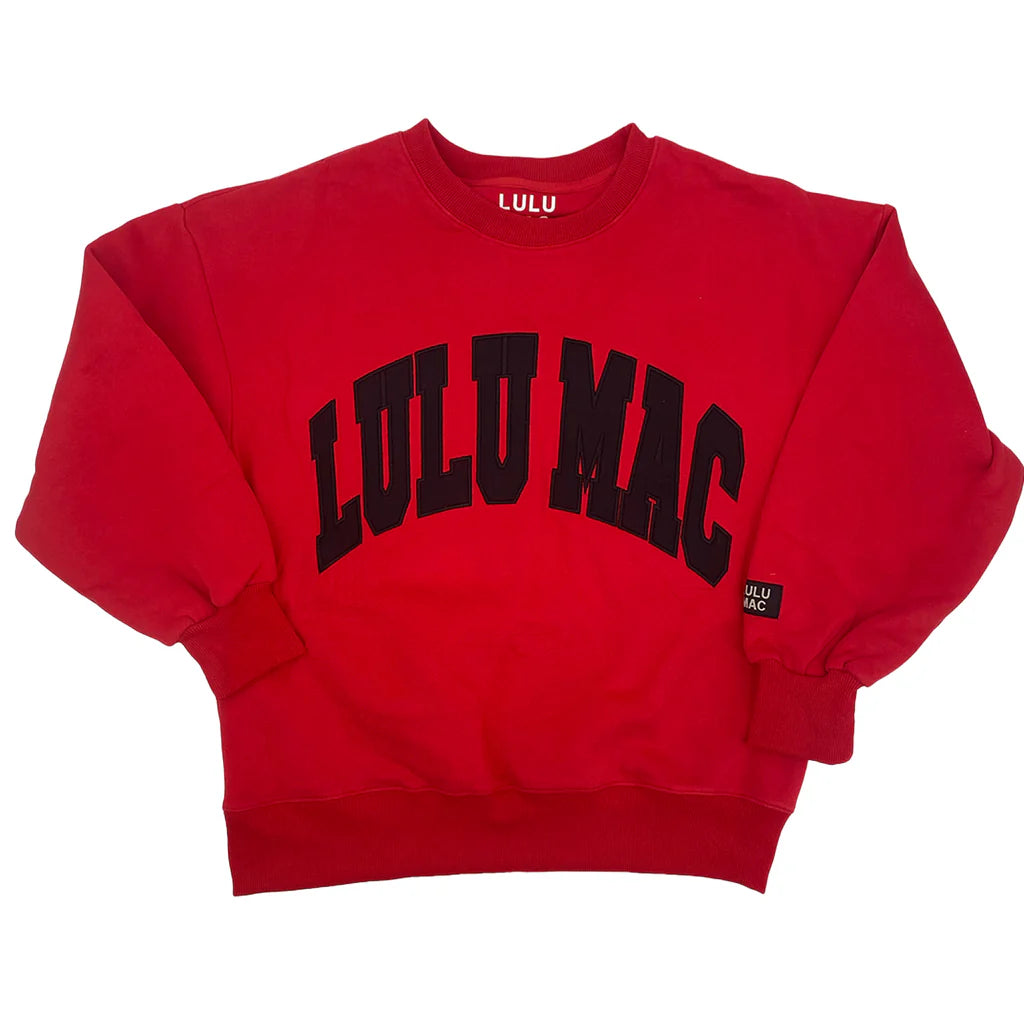 LULU MAC Red/Black Sweatshirt