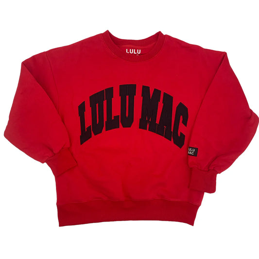 LULU MAC Red/Black Sweatshirt